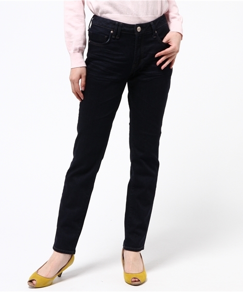 Moname(モナーム)の「【Moname(41161004)】CHARLOTTE TIGHT TAPERED(デニムパンツ・レディース・ネイビー・9号/7号/11号)」の1枚目の写真