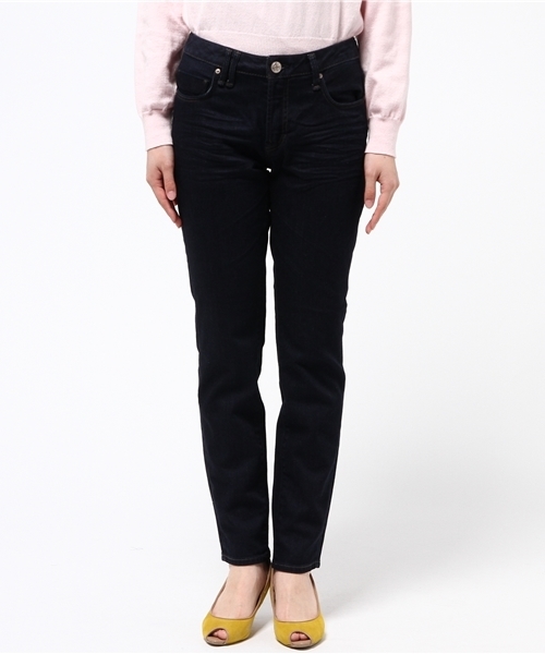 Moname(モナーム)の「【Moname(41161004)】CHARLOTTE TIGHT TAPERED(デニムパンツ・レディース・ネイビー・9号/7号/11号)」の2枚目の写真