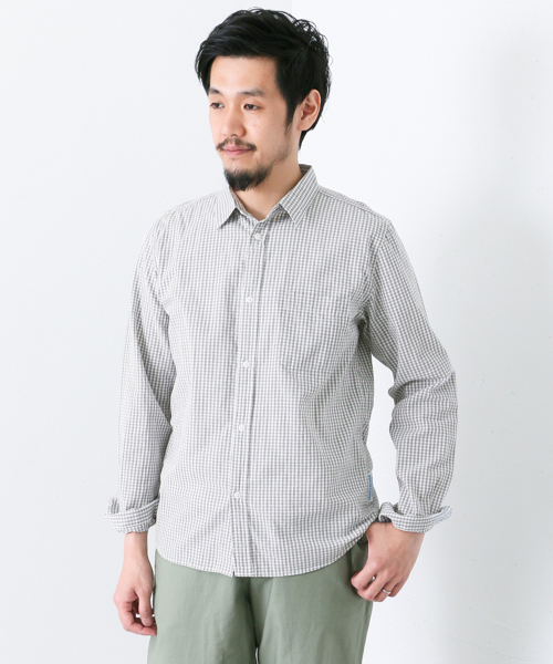 URBAN RESEARCH DOORS MENS（アーバンリサーチ ドアーズ メンズ）の「FORK＆SPOON ボイルベーシックシャツ（シャツ/ブラウス・メンズ・ブルー系その他/グレー系その他/ホワイト/カーキ・4/5）」の3枚目の写真