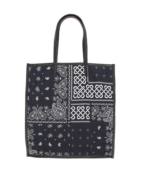 HARE（ハレ）の「バンダナトートBAG(HARE) （トートバッグ・メンズ・レッド/ネイビー・ONE SIZE）」の3枚目の写真
