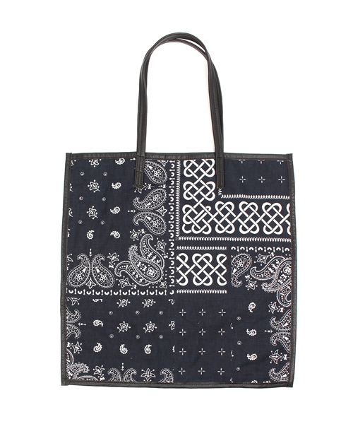 HARE（ハレ）の「バンダナトートBAG(HARE) （トートバッグ・メンズ・レッド/ネイビー・ONE SIZE）」の4枚目の写真