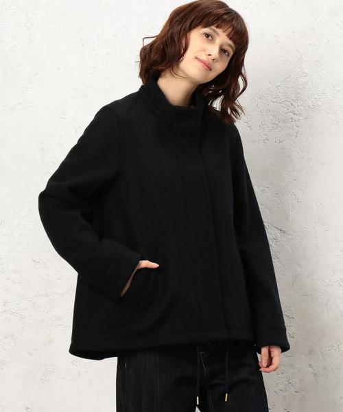 green label relaxing（グリーンレーベルリラクシング）の「◆CF W/P Aラインミリタリー SH/コート◆（その他アウター・レディース・ベージュ/オリーブ/ネイビー・36/38/40/42/44）」の12枚目の写真