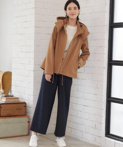 green label relaxing（グリーンレーベルリラクシング）の「◆CF W/P Aラインミリタリー SH/コート◆（その他アウター・レディース・ベージュ/オリーブ/ネイビー・36/38/40/42/44）」の13枚目の写真