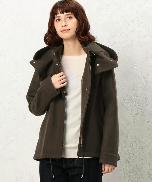 green label relaxing（グリーンレーベルリラクシング）の「◆CF W/P Aラインミリタリー SH/コート◆（その他アウター・レディース・ベージュ/オリーブ/ネイビー・36/38/40/42/44）」の6枚目の写真