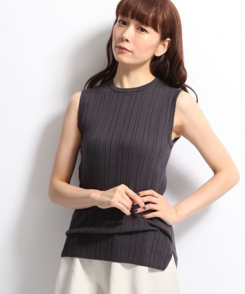 A part by(アパートバイ)の「14GCハリヌキPO/NS 728186 (ニット/セーター・レディース・オレンジ/グレー/チャコールグレー/ホワイト/レンガ・FREE)」の1枚目の写真