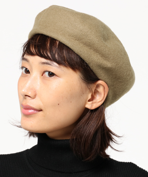 laboratory work（ラボラトリーワーク）の「フェルトベレー（ハンチング/ベレー帽・レディース・ベージュ/ネイビー/杢グレー/ボルドー・フリー）」の10枚目の写真