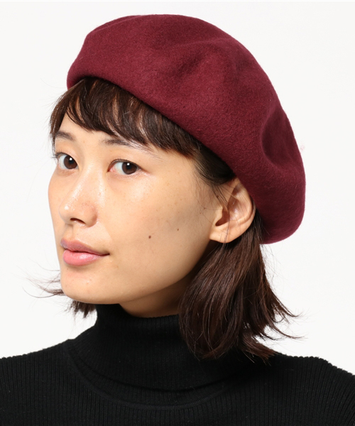 laboratory work（ラボラトリーワーク）の「フェルトベレー（ハンチング/ベレー帽・レディース・ベージュ/ネイビー/杢グレー/ボルドー・フリー）」の11枚目の写真