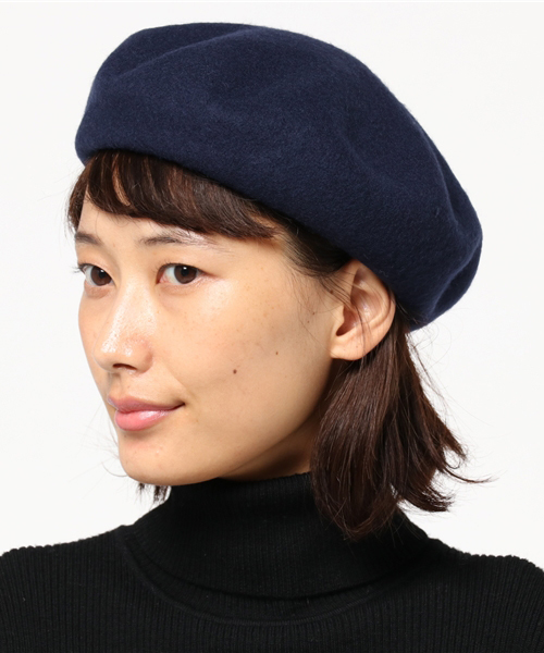 laboratory work（ラボラトリーワーク）の「フェルトベレー（ハンチング/ベレー帽・レディース・ベージュ/ネイビー/杢グレー/ボルドー・フリー）」の12枚目の写真