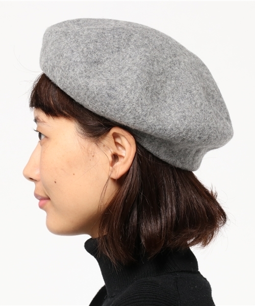 laboratory work（ラボラトリーワーク）の「フェルトベレー（ハンチング/ベレー帽・レディース・ベージュ/ネイビー/杢グレー/ボルドー・フリー）」の7枚目の写真