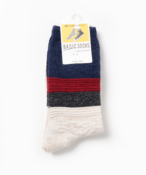 Right On ライトオン の Right On Basic リンクス切替ソックス レギュラー丈 ソックス 靴下 Wear