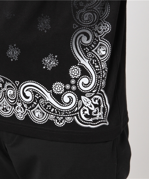 NUMBER (N)INE(ナンバーナイン)の「POCKET T-SHIRTS_GRADATION BANDANA(Tシャツ/カットソー・メンズ・ホワイト/ネイビー/ブラック/チャコールグレー・3/2/4)」の7枚目の写真