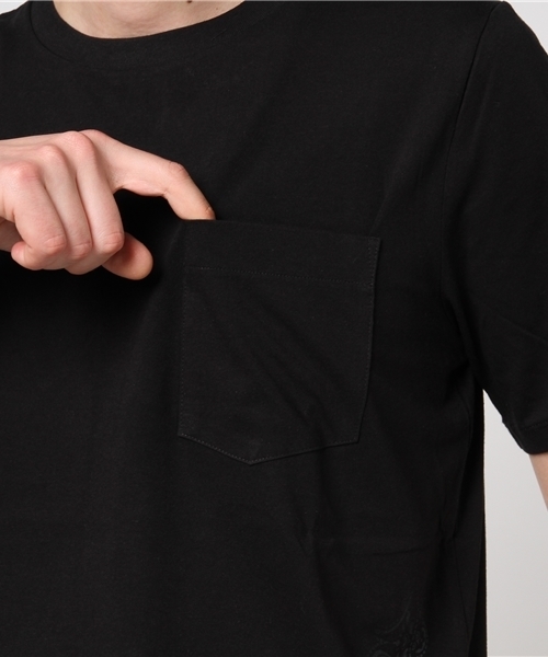 NUMBER (N)INE(ナンバーナイン)の「POCKET T-SHIRTS_GRADATION BANDANA(Tシャツ/カットソー・メンズ・ホワイト/ネイビー/ブラック/チャコールグレー・3/2/4)」の8枚目の写真