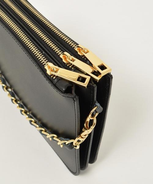 MARCO BIANCHINI（マルコビアンチーニ）の「MARCO BIANCHINI(マルコ ビアンキーニ):3ポケット ポシェット◇（ショルダーバッグ・レディース・レッド/ブラック・ONE SIZE）」の7枚目の写真