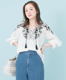 URBAN RESEARCH |  [追加]UR フラワー刺繍ブラウス　(シャツ/ブラウス)