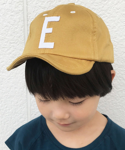 GRIN BUDDY（グリンバディ）の「【GRIN BUDDY(グリンバディ）】キッズロゴキャップ/Kids Sim Logo Cap（キャップ・キッズ・ブラック/ブルー/カーキ/ベージュ/ホワイト/ネイビー/ダークインディゴブルー/カモフラージュ/マスタード/レッド/ライトグレー/ピンク/キナリ/ライトベージュ/グリーン・52㎝/54㎝）」の12枚目の写真