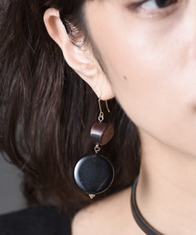 amorous insense | ウッド×べっ甲ピアス(ピアス（両耳用）)