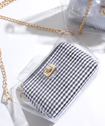 WEGO | WEGO/ポーチ付きクリアショルダーバッグ(ショルダーバッグ)