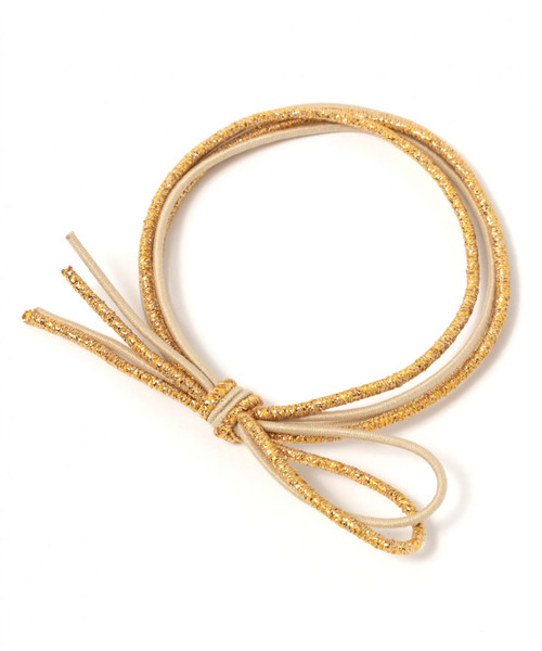 niko and...（ニコアンド）の「ラメコンビヘアゴム（ヘアゴム・レディース・ホワイト/ブラック/ネイビー/ピンク/ブルー/マスタード・0）」の2枚目の写真