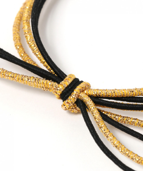 niko and...（ニコアンド）の「ラメコンビヘアゴム（ヘアゴム・レディース・ホワイト/ブラック/ネイビー/ピンク/ブルー/マスタード・0）」の7枚目の写真