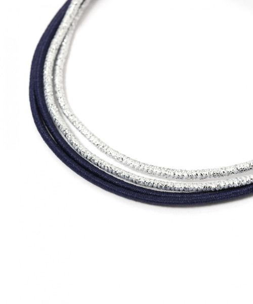 niko and...（ニコアンド）の「ラメコンビヘアゴム（ヘアゴム・レディース・ホワイト/ブラック/ネイビー/ピンク/ブルー/マスタード・0）」の10枚目の写真