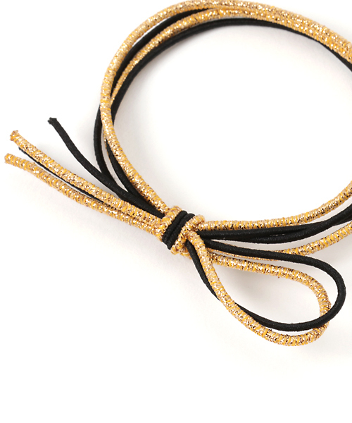 niko and...（ニコアンド）の「ラメコンビヘアゴム（ヘアゴム・レディース・ホワイト/ブラック/ネイビー/ピンク/ブルー/マスタード・0）」の14枚目の写真