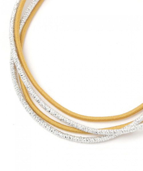 niko and...（ニコアンド）の「ラメコンビヘアゴム（ヘアゴム・レディース・ホワイト/ブラック/ネイビー/ピンク/ブルー/マスタード・0）」の12枚目の写真