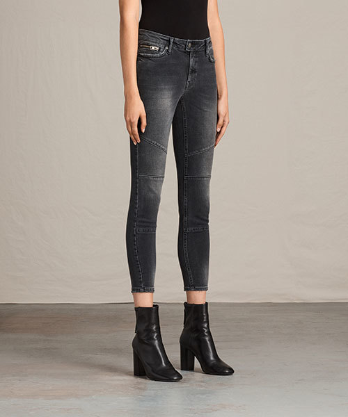 ALLSAINTS(オールセインツ)の「BIKER CROPPED JEANS(デニムパンツ・レディース・ダークグレー・25inch/29inch/30inch/26inch/27inch/28inch)」の8枚目の写真
