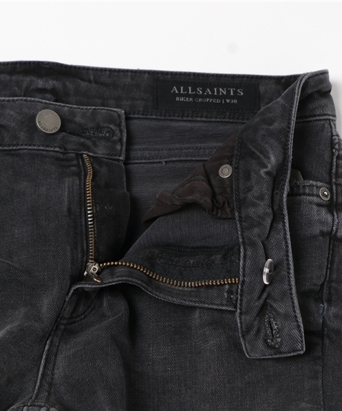 ALLSAINTS(オールセインツ)の「BIKER CROPPED JEANS(デニムパンツ・レディース・ダークグレー・25inch/29inch/30inch/26inch/27inch/28inch)」の14枚目の写真