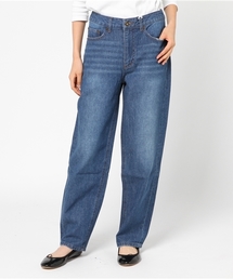 Samansa Mos2 blue | デニムストレートパンツ(デニムパンツ)