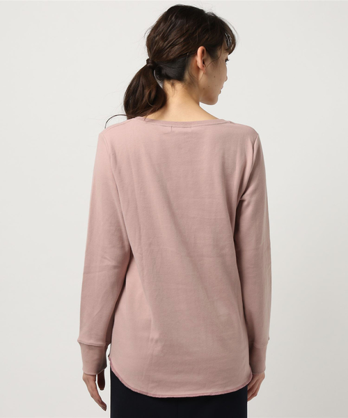 niko and...(ニコアンド)の「CPU起毛スムースユルVプルオーバー(Tシャツ/カットソー・レディース・ホワイト/グレー/ライトグリーン/チャコール/ピンク・MEDIUM/LARGE)」の10枚目の写真