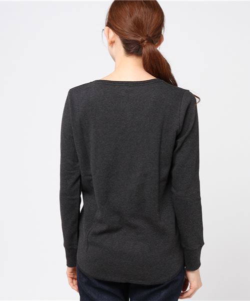 niko and...(ニコアンド)の「CPU起毛スムースユルVプルオーバー(Tシャツ/カットソー・レディース・ホワイト/グレー/ライトグリーン/チャコール/ピンク・MEDIUM/LARGE)」の8枚目の写真