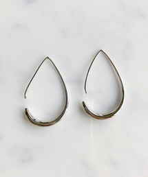 しずく フープ ピアス(M)