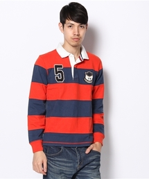 CANDOR PIECE-DYE RUGBY SHIRT - VINTAGE FIT