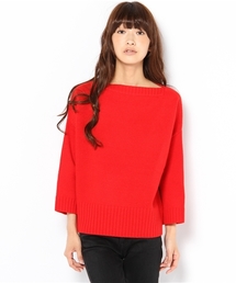 Demi-Luxe BEAMS | □Traditional Weatherwear / ウール ボートネック プルオーバー(ニット/セーター)