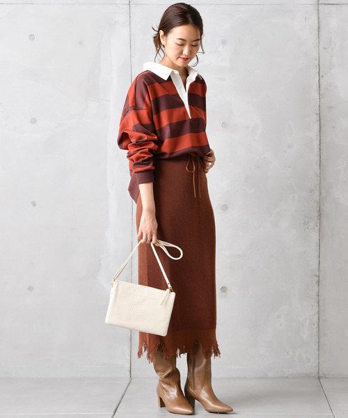 DouDou（ドゥドゥ）の「BIGトリオ（ショルダーバッグ・レディース・オフホワイト/ブラック/ベージュ・FREE）」の10枚目の写真