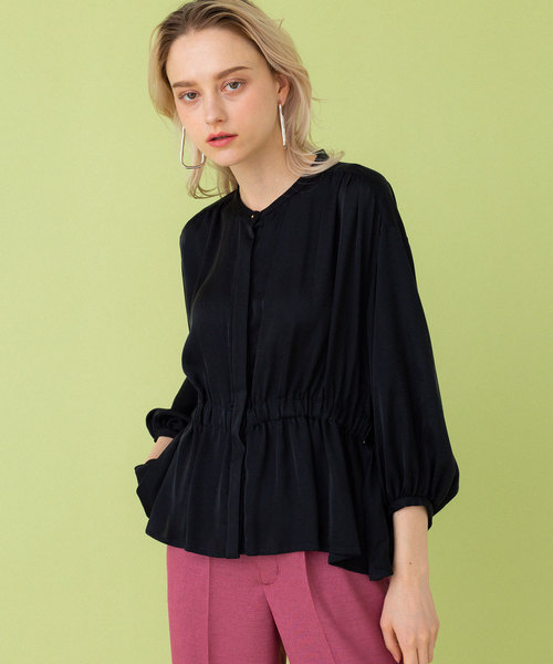 UNITED TOKYO（ユナイテッドトウキョウ）の「フィブリルサテンブラウス（シャツ/ブラウス・レディース・ホワイト/ブラック/ベージュ・1）」の13枚目の写真