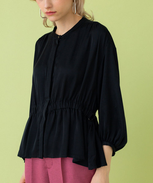 UNITED TOKYO（ユナイテッドトウキョウ）の「フィブリルサテンブラウス（シャツ/ブラウス・レディース・ホワイト/ブラック/ベージュ・1）」の18枚目の写真