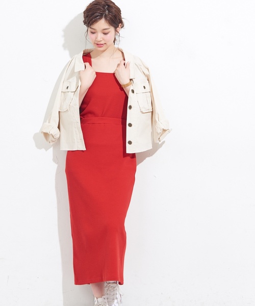 natural couture（ナチュラルクチュール）の「ワッフルロングスカート（スカート・レディース・ブラック/レッド/アイボリー/トップグレー/ピンクベージュ・FREE）」の14枚目の写真