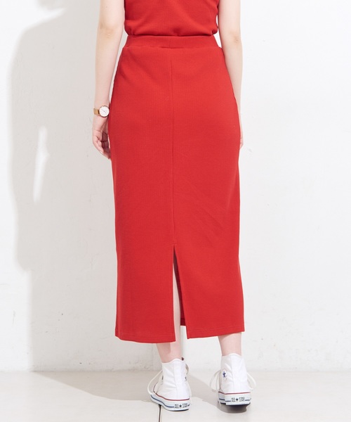 natural couture（ナチュラルクチュール）の「ワッフルロングスカート（スカート・レディース・ブラック/レッド/アイボリー/トップグレー/ピンクベージュ・FREE）」の11枚目の写真