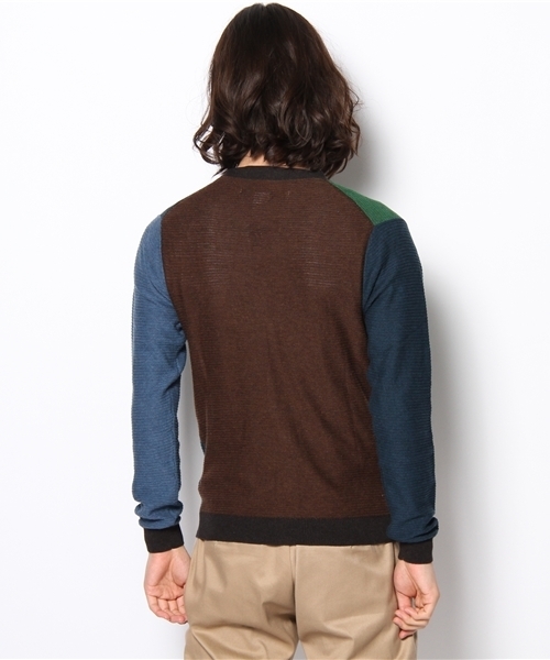 adidas Originals（アディダスオリジナルス）の「アディダス コットン マルチカラー カーディガン adidas CARDIGAN（カーディガン/ボレロ・メンズ・ブルー・SMALL/MEDIUM/LARGE/X-LARGE）」の4枚目の写真