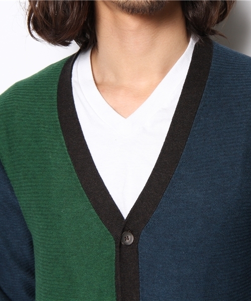 adidas Originals（アディダスオリジナルス）の「アディダス コットン マルチカラー カーディガン adidas CARDIGAN（カーディガン/ボレロ・メンズ・ブルー・SMALL/MEDIUM/LARGE/X-LARGE）」の5枚目の写真