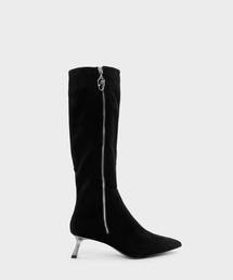 スラントヒールニーブーツ / SLANT HEEL KNEE BOOTS
