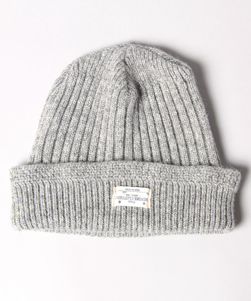 Denime(ドゥニーム)の「MILITARY KNIT CAP(ニットキャップ/ビーニー・メンズ・グレー/オリーブ/ネイビー・FREE)」の2枚目の写真