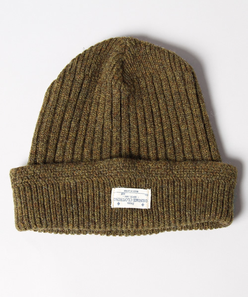 Denime(ドゥニーム)の「MILITARY KNIT CAP(ニットキャップ/ビーニー・メンズ・グレー/オリーブ/ネイビー・FREE)」の1枚目の写真