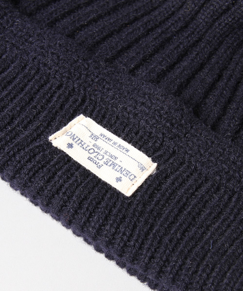 Denime(ドゥニーム)の「MILITARY KNIT CAP(ニットキャップ/ビーニー・メンズ・グレー/オリーブ/ネイビー・FREE)」の6枚目の写真