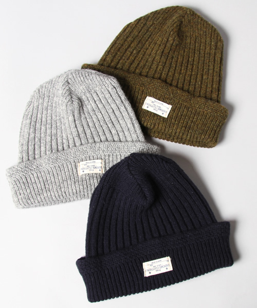Denime(ドゥニーム)の「MILITARY KNIT CAP(ニットキャップ/ビーニー・メンズ・グレー/オリーブ/ネイビー・FREE)」の9枚目の写真