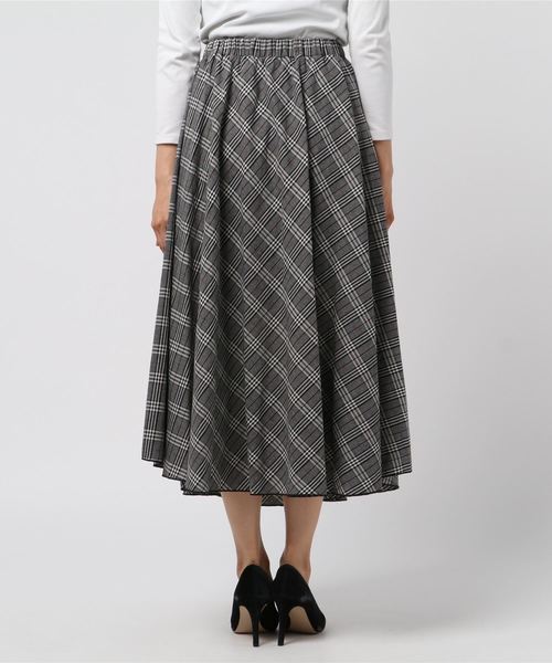 rps（アールピーエス）の「チェックたっぷりフレアースカート（スカート・レディース・ブラック/グリーン/イエロー・M）」の10枚目の写真