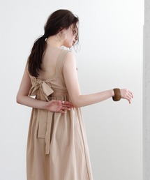 titivate | バックリボンエプロンワンピース(ワンピース)