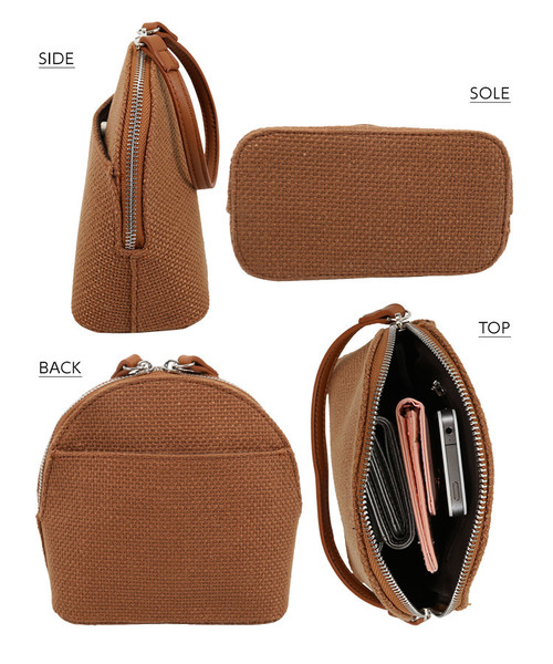 KOBE LETTUCE（コウベレタス）の「ショルダーチェーン付き2wayミニポシェット（ショルダーバッグ・レディース・ブラウン/オレンジ/アイボリー/ブラック・FREE）」の12枚目の写真