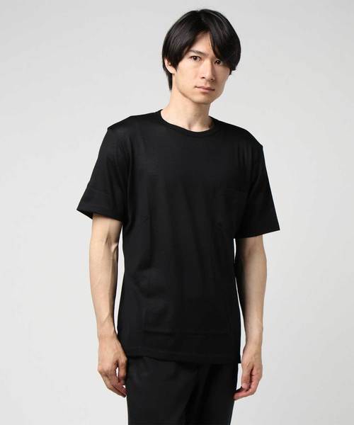 SpinnerBait（スピナーベイト）の「【SPINNER BAIT NAVY LABLE】スピナーベイト メリノウールカットソー（Tシャツ/カットソー・メンズ・ブラック/オリーブ/レッド/キナリ/サックスブルー・42/40/44/46/50）」の3枚目の写真